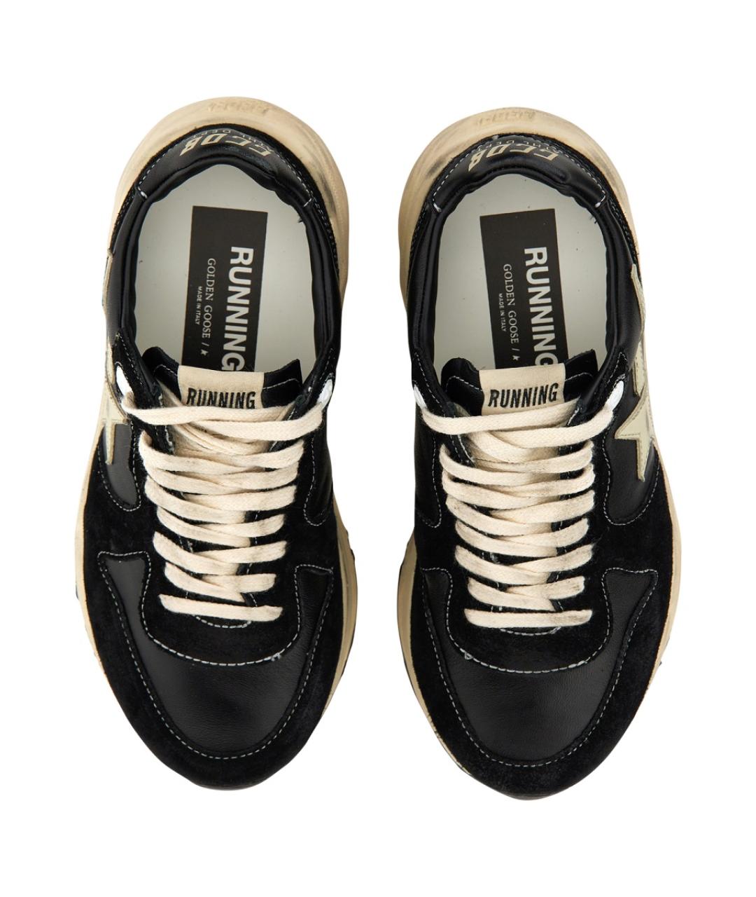 GOLDEN GOOSE DELUXE BRAND Черные кожаные кроссовки, фото 5