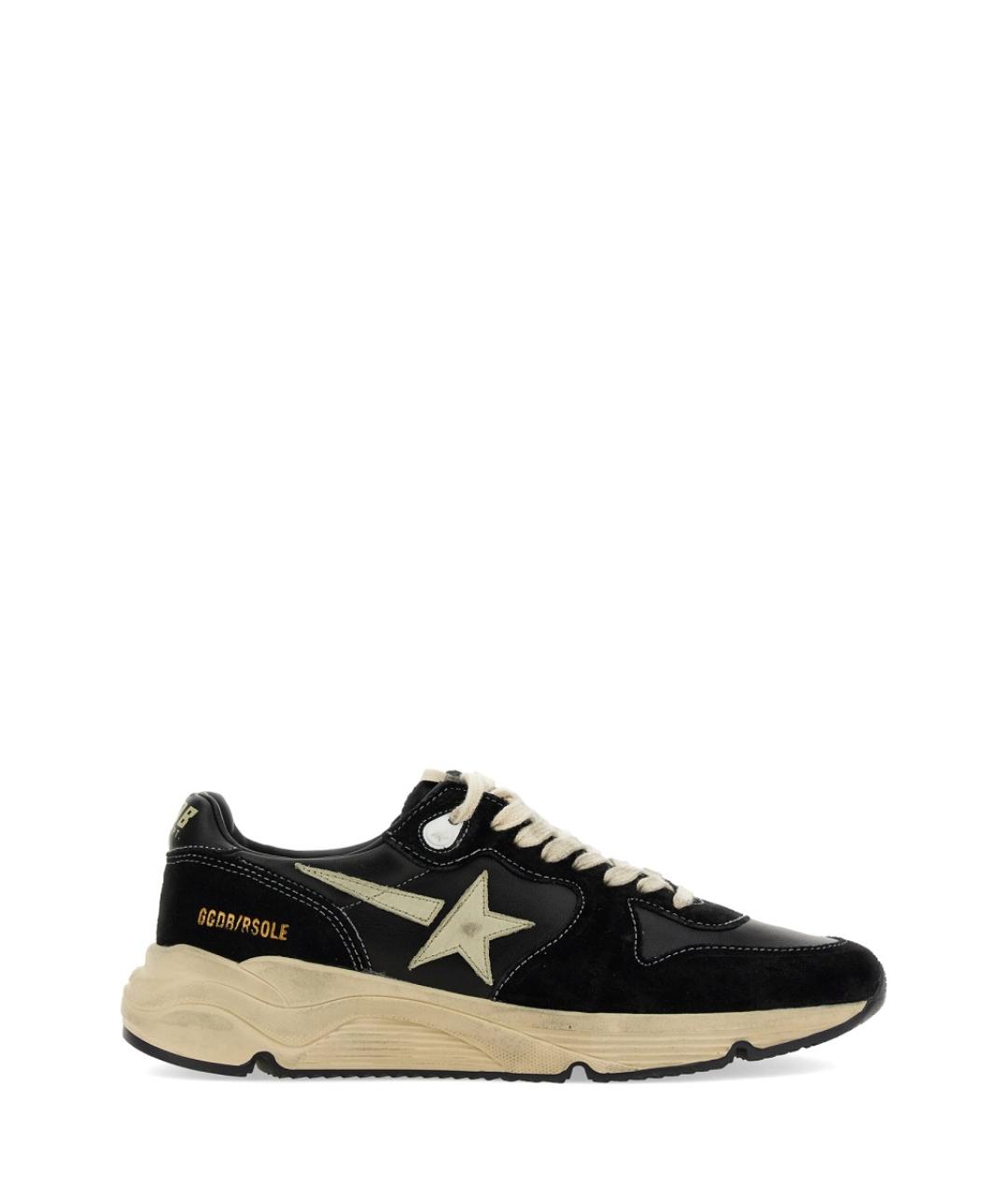 GOLDEN GOOSE DELUXE BRAND Черные кожаные кроссовки, фото 1