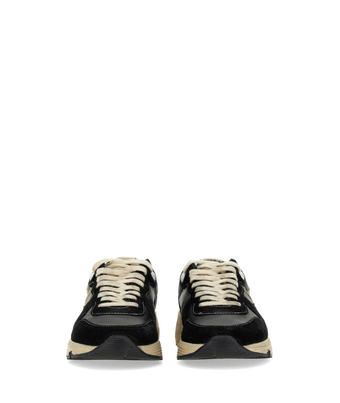 GOLDEN GOOSE DELUXE BRAND Черные кожаные кроссовки, фото 4