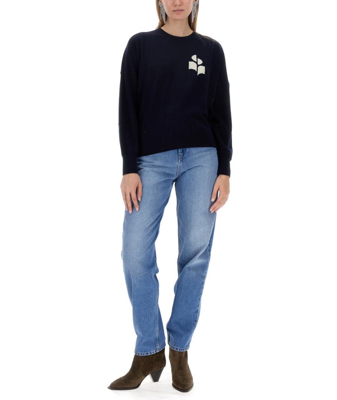 ISABEL MARANT ETOILE Синий хлопковый джемпер / свитер, фото 3