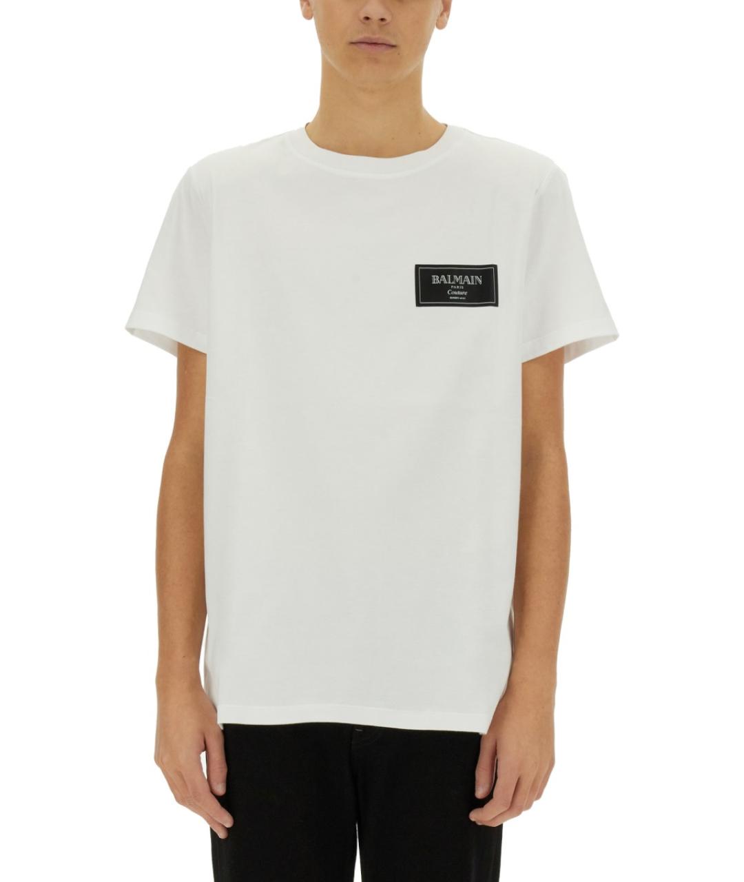 BALMAIN Белая вискозная футболка, фото 2