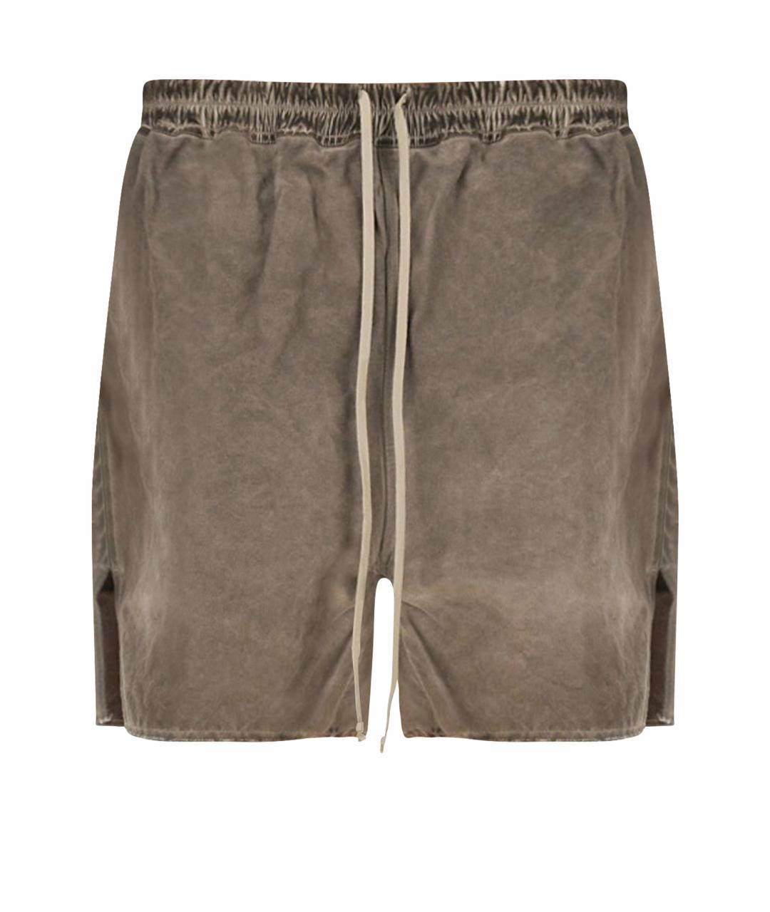 RICK OWENS DRKSHDW Бежевые хлопковые шорты, фото 1