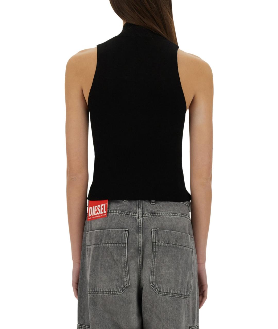 DIESEL Черная вискозная блузы, фото 4