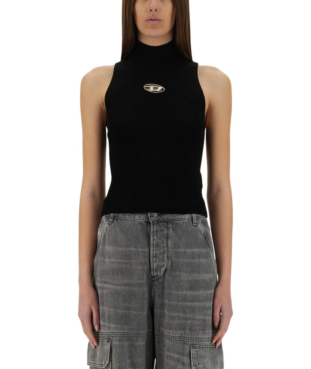 DIESEL Черная вискозная блузы, фото 2