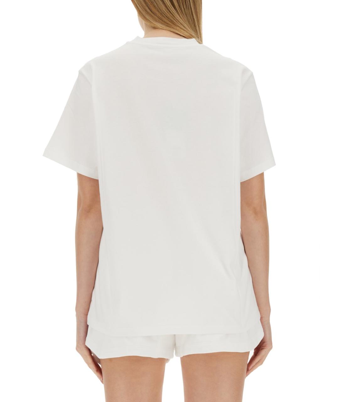 STELLA MCCARTNEY Белая хлопковая футболка, фото 4