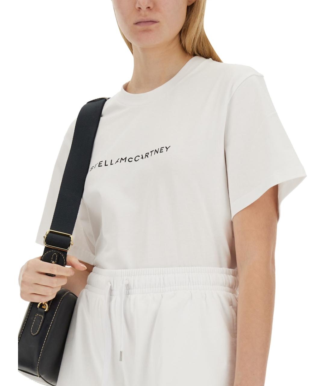 STELLA MCCARTNEY Белая хлопковая футболка, фото 5