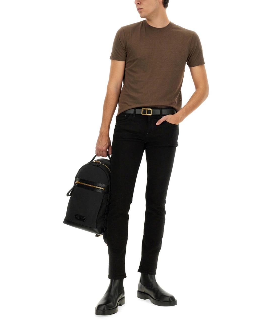 TOM FORD Коричневая футболка, фото 3