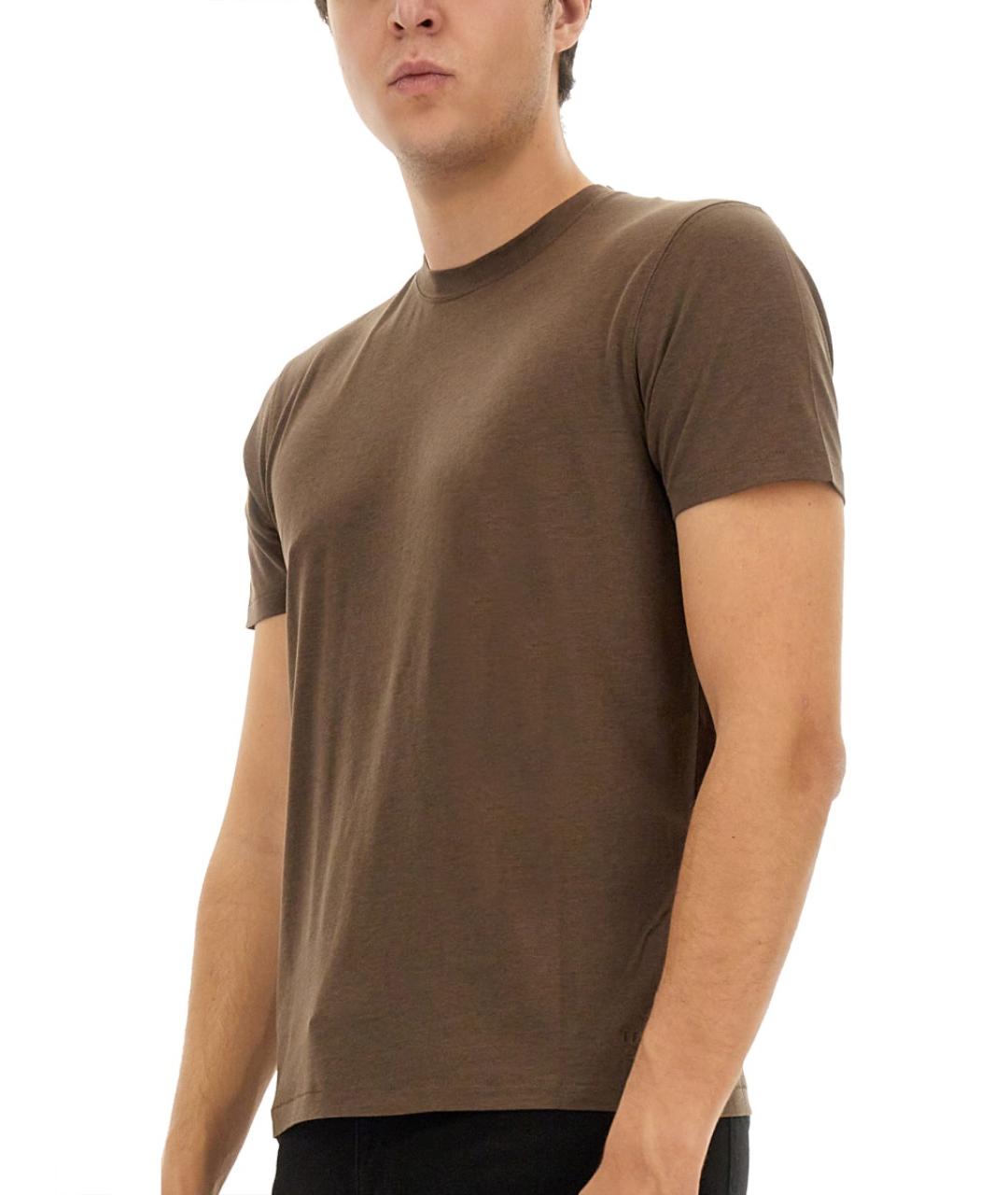 TOM FORD Коричневая футболка, фото 5