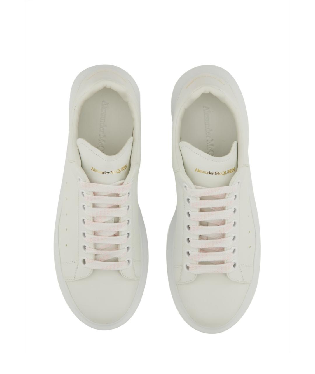 ALEXANDER MCQUEEN Белые кожаные кеды, фото 2