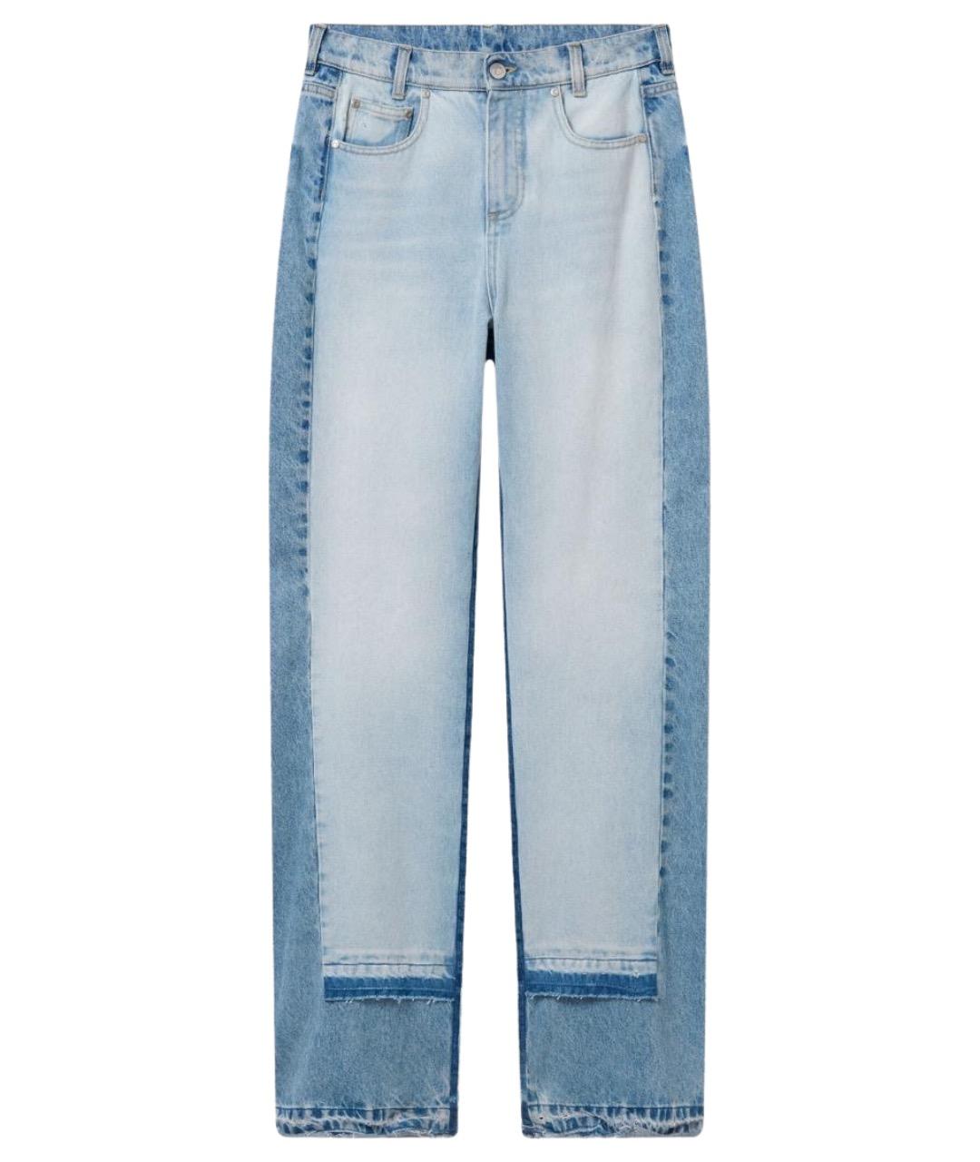 STELLA MCCARTNEY Синие хлопко-полиэстеровые прямые джинсы, фото 1