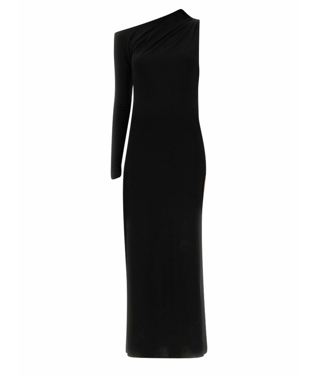 COURREGES Черное вискозное вечернее платье, фото 1