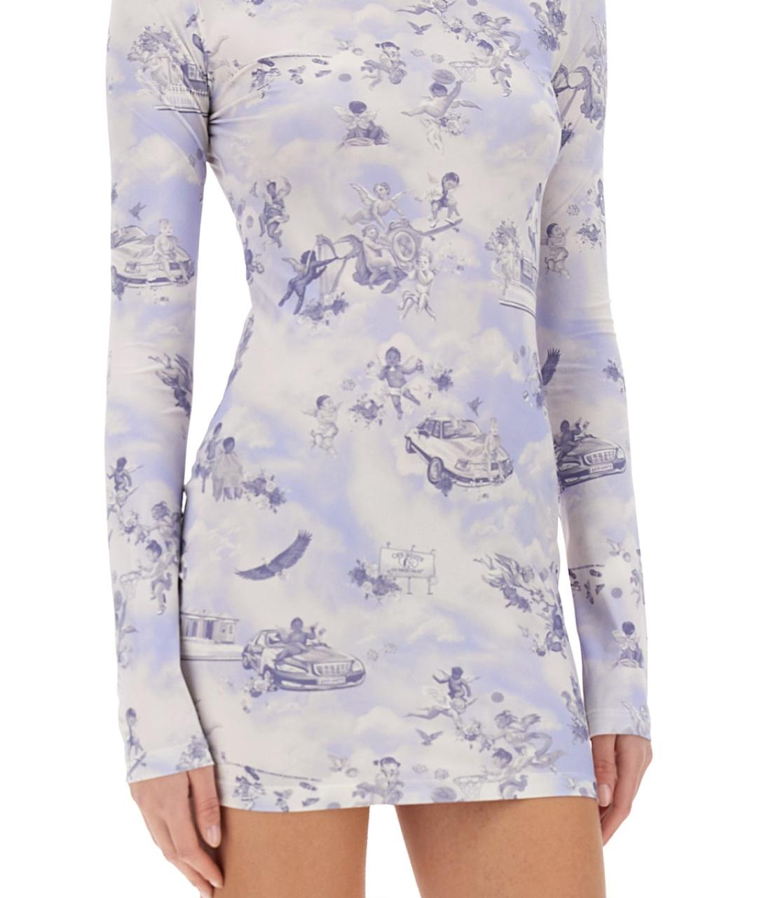 OFF-WHITE Мульти полиамидовое повседневное платье, фото 3