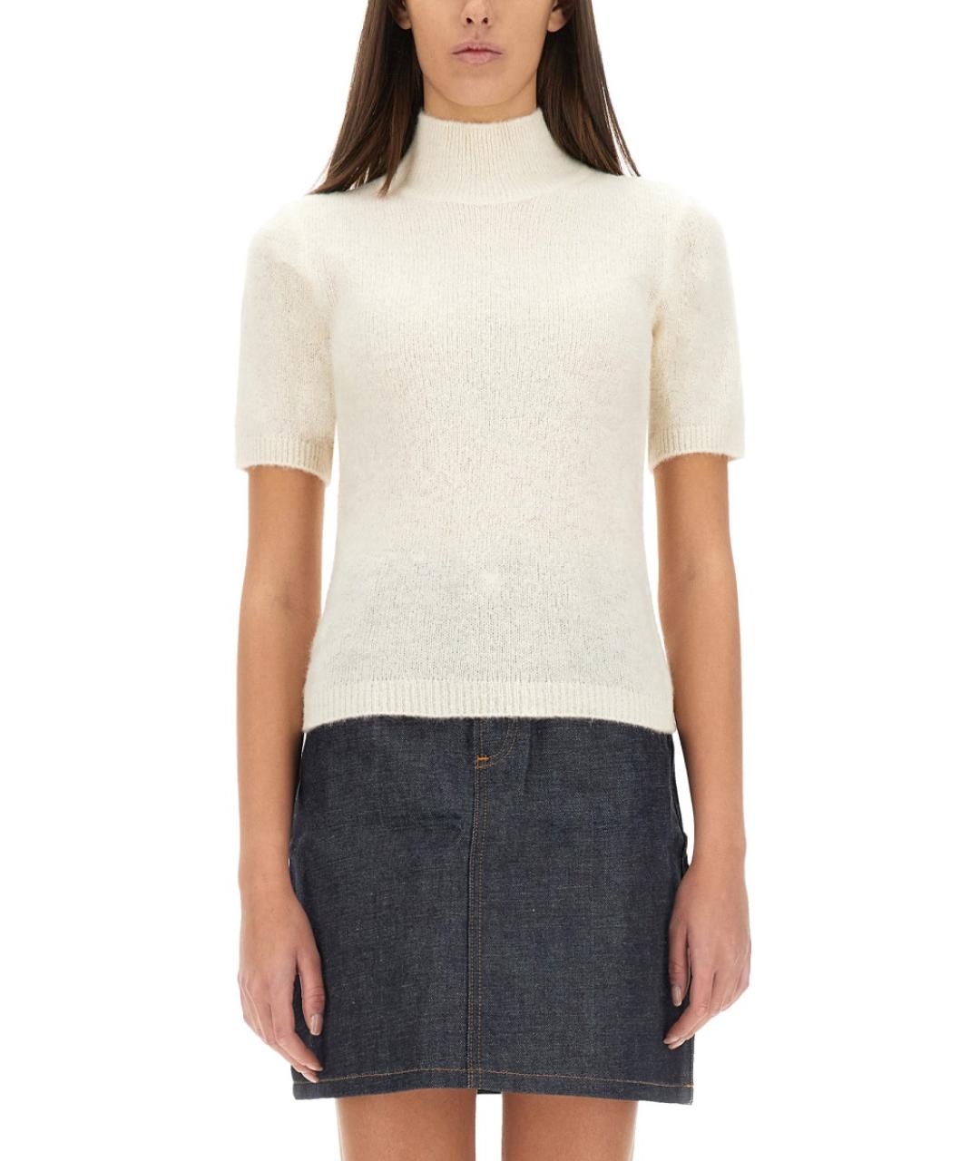 A.P.C. Белый шерстяной джемпер / свитер, фото 2