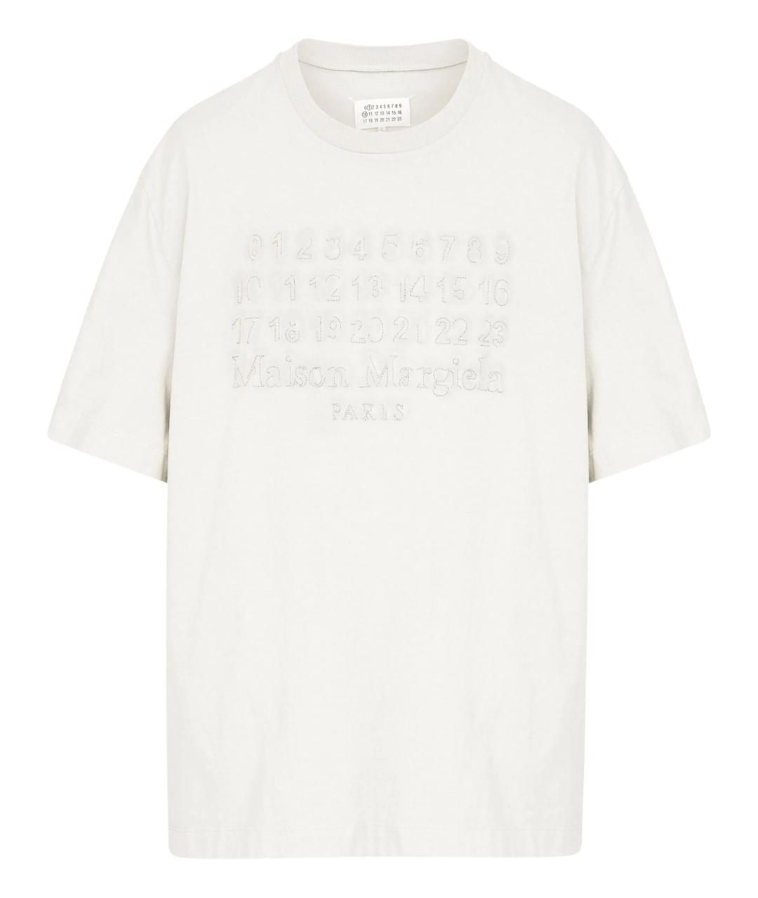 MAISON MARGIELA Белая хлопковая футболка, фото 1