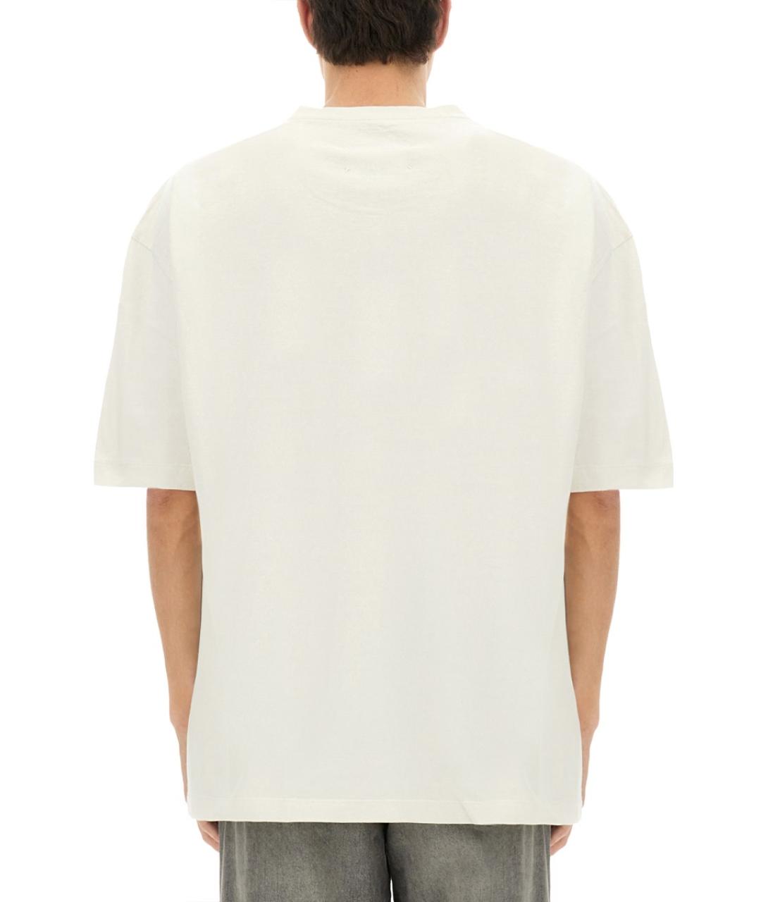 MAISON MARGIELA Белая хлопковая футболка, фото 4