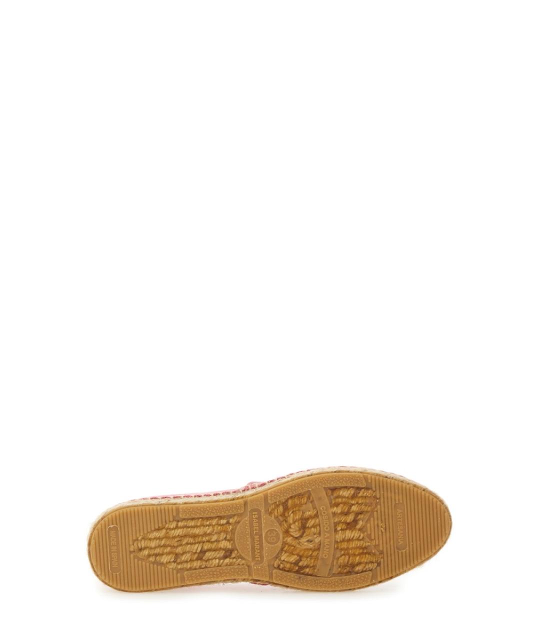 ISABEL MARANT Розовые текстильные эспадрильи, фото 5