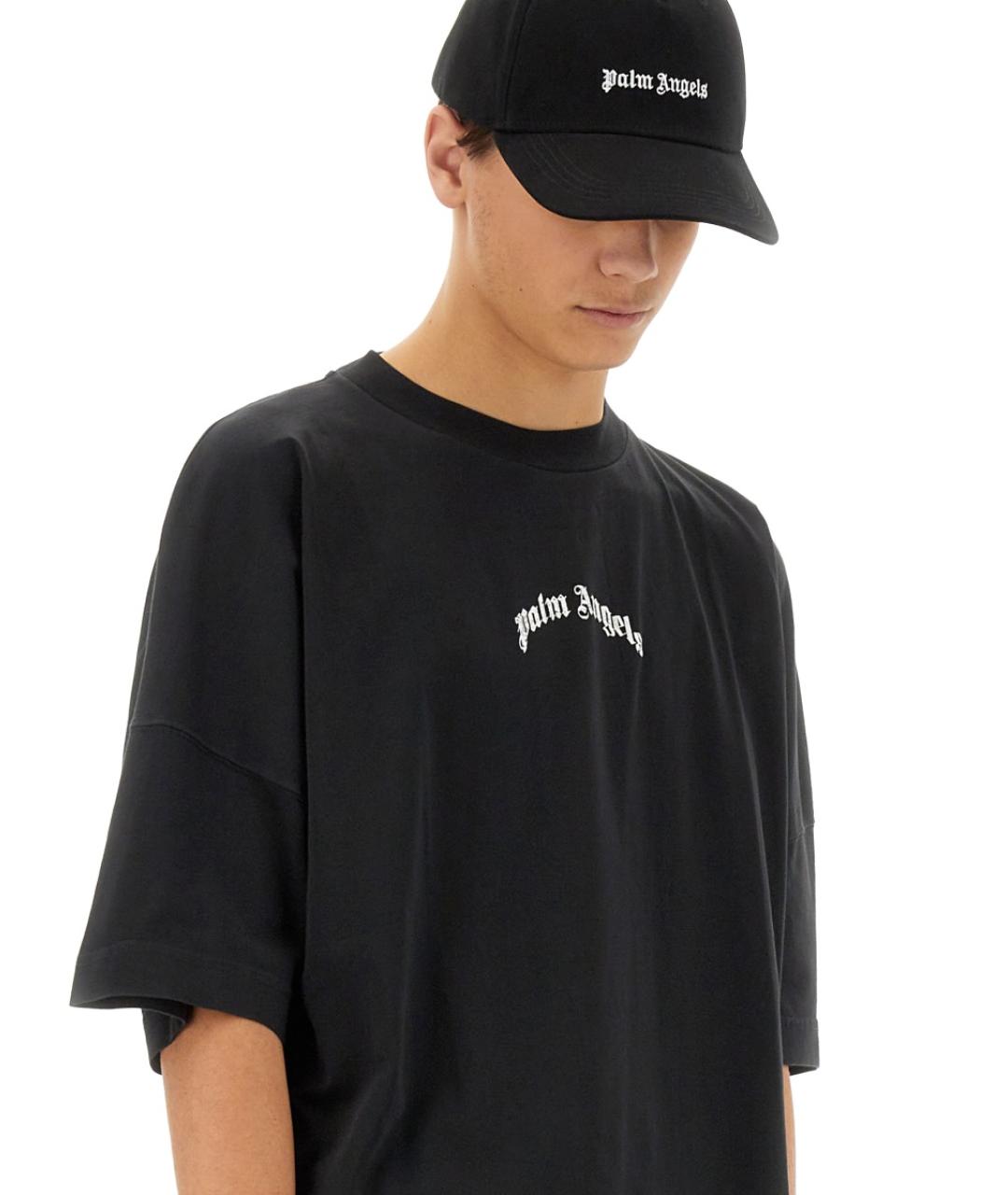 PALM ANGELS Черная хлопковая кепка/бейсболка, фото 2