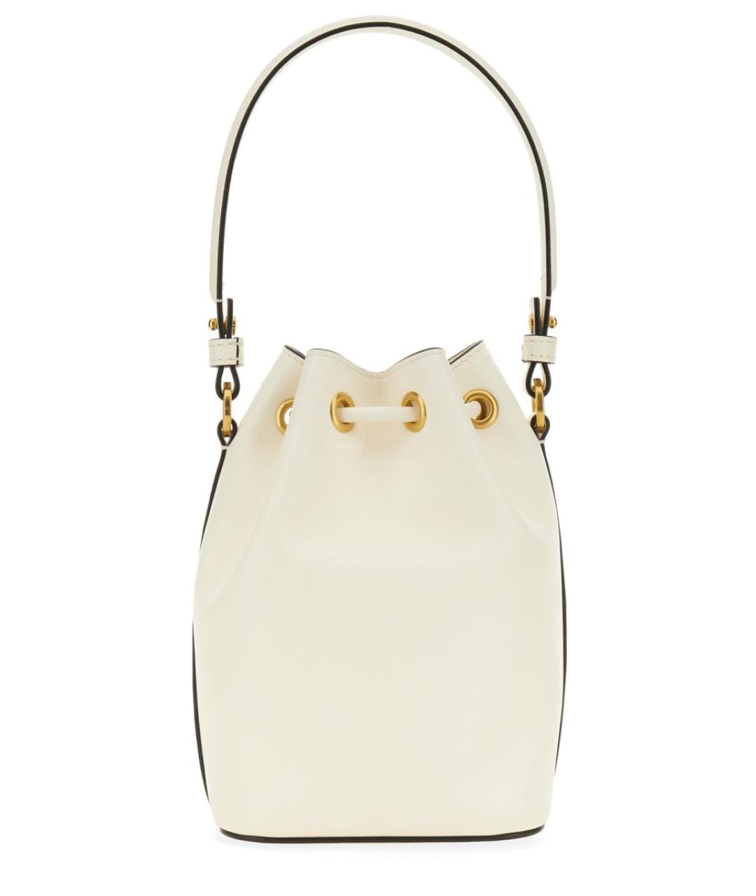 VALENTINO Белая кожаная сумка через плечо, фото 3