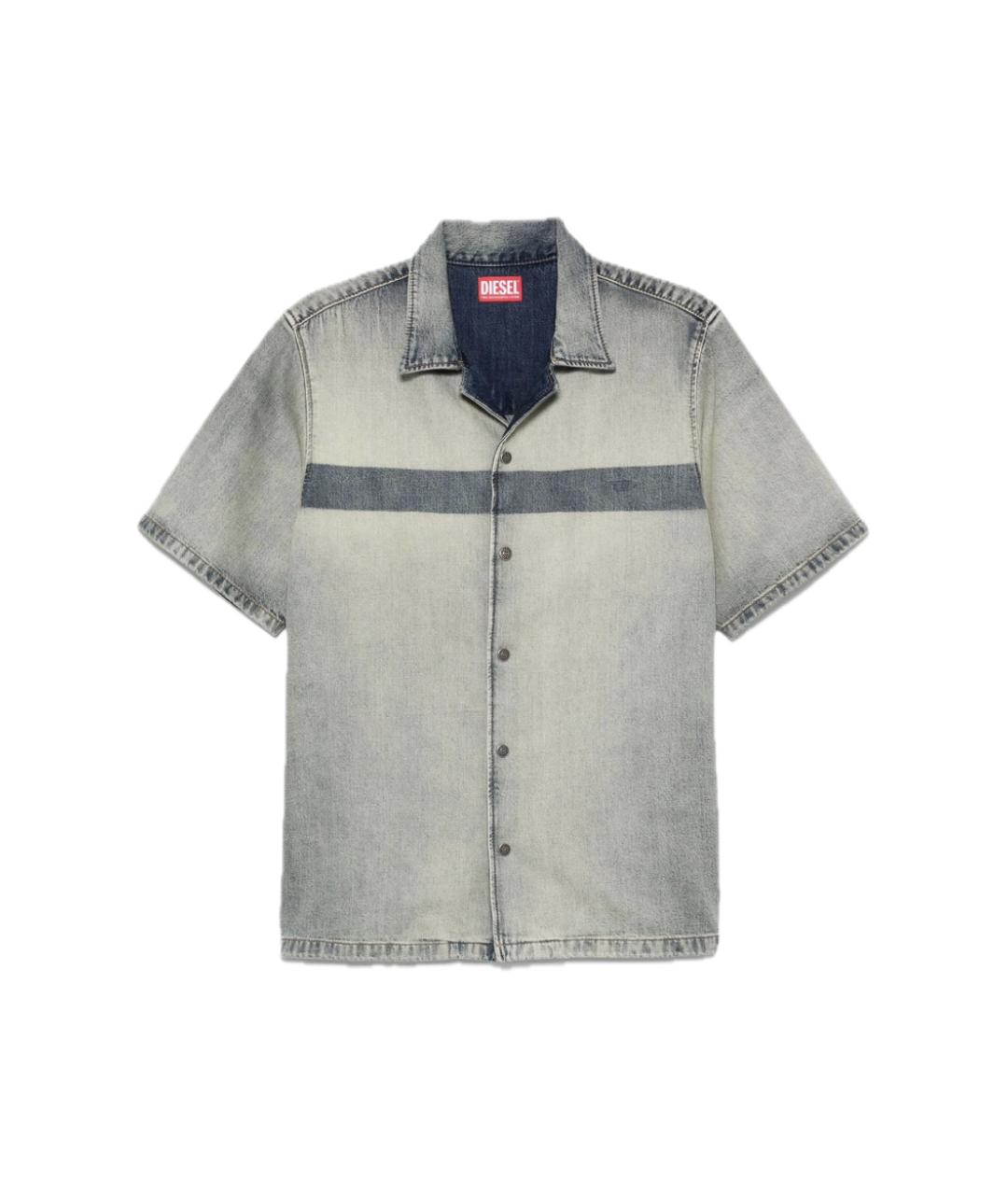 DIESEL Синяя хлопковая кэжуал рубашка, фото 1