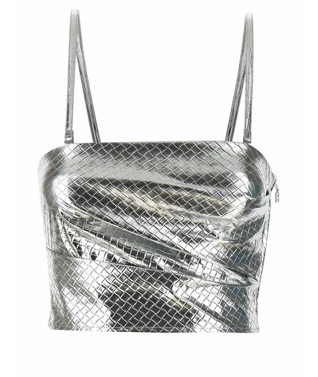 ROTATE Серебряная полиэстеровая майка, фото 1