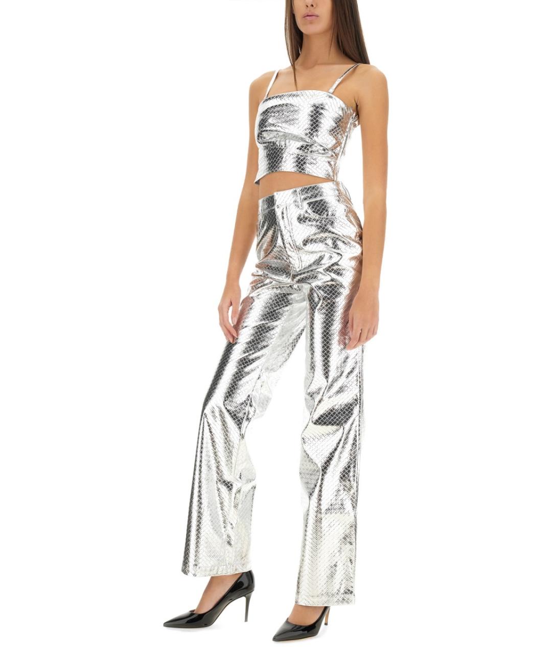 ROTATE Серебряная полиэстеровая майка, фото 3