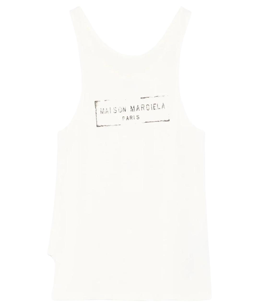 MAISON MARGIELA Бежевая вискозная майка, фото 1