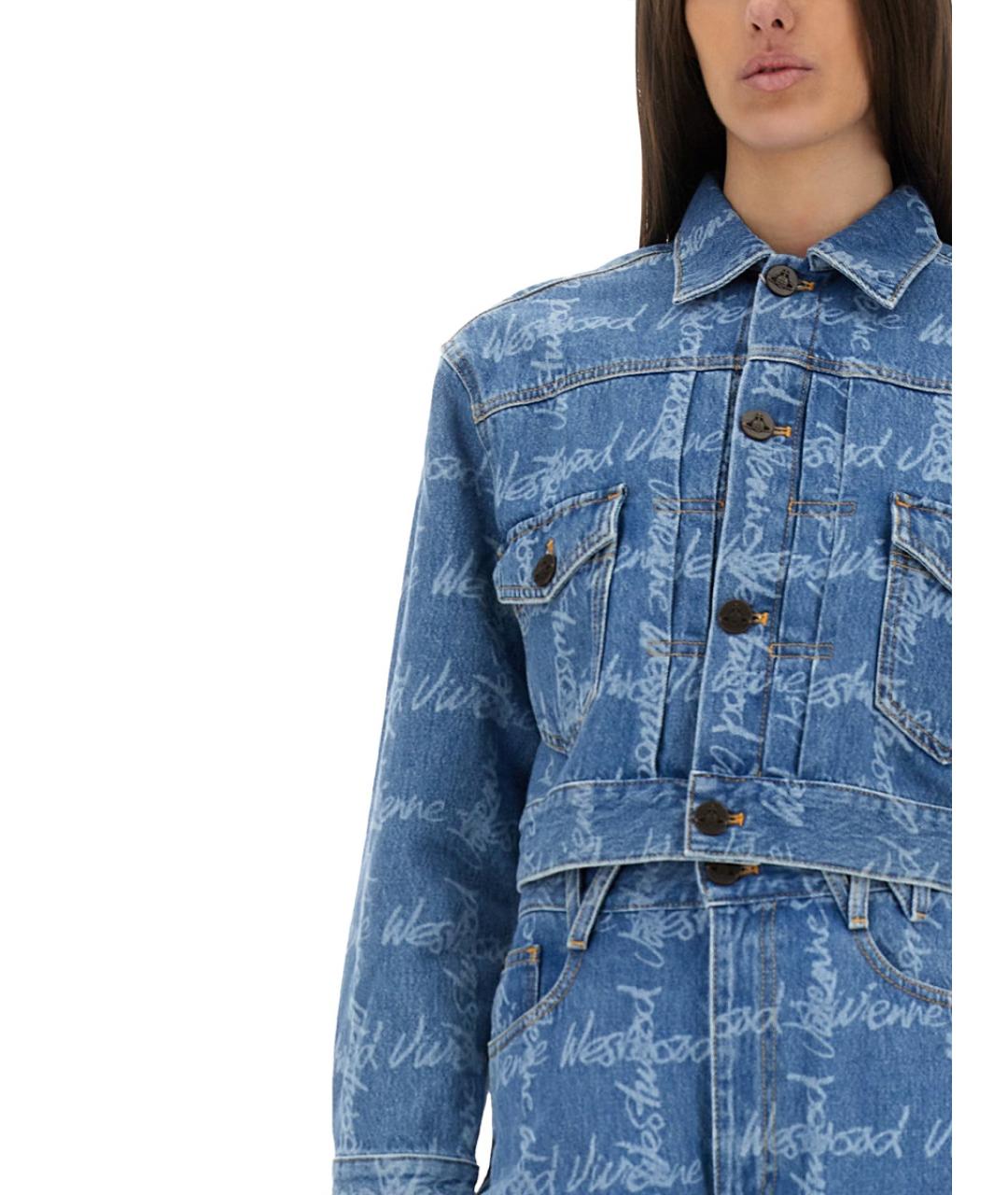 VIVIENNE WESTWOOD Синий хлопковый жакет/пиджак, фото 5