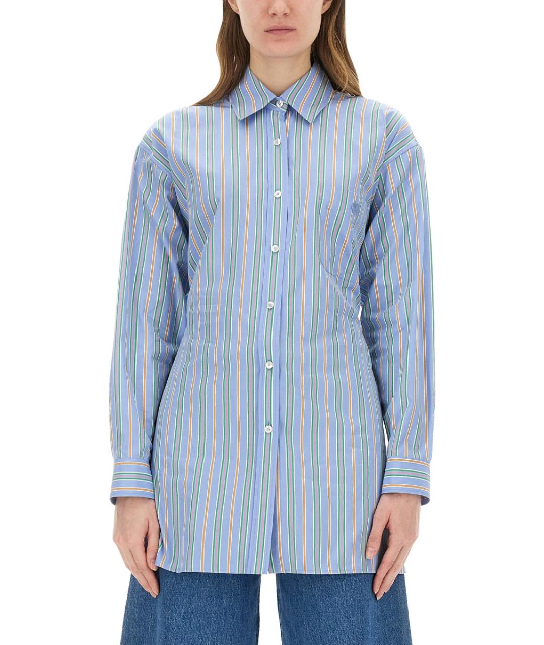 ETRO Синяя хлопковая рубашка, фото 2