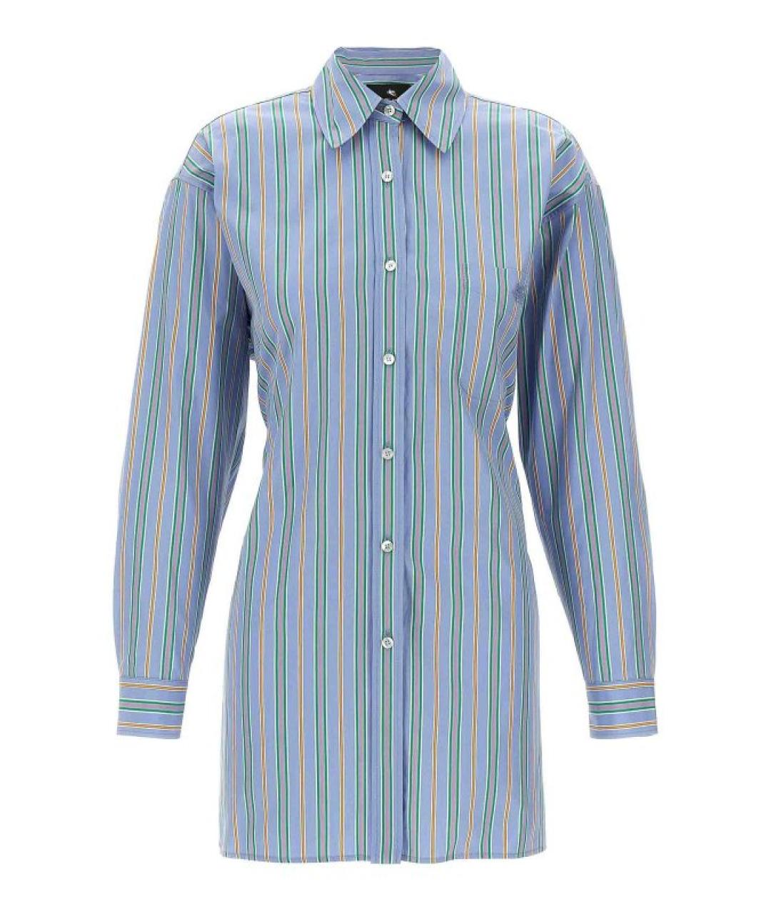 ETRO Синяя хлопковая рубашка, фото 1