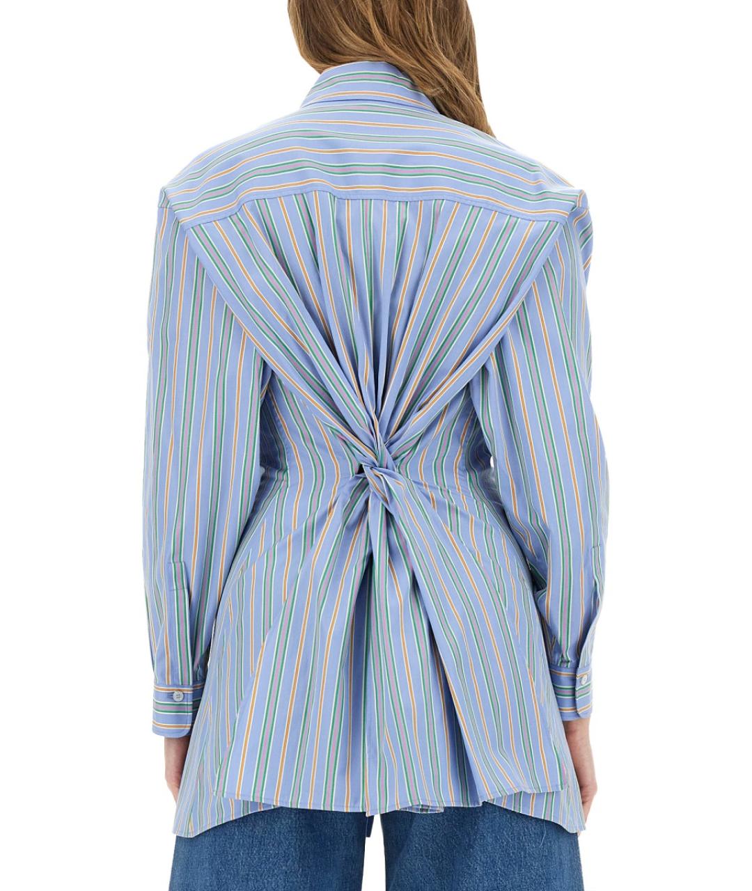 ETRO Синяя хлопковая рубашка, фото 4