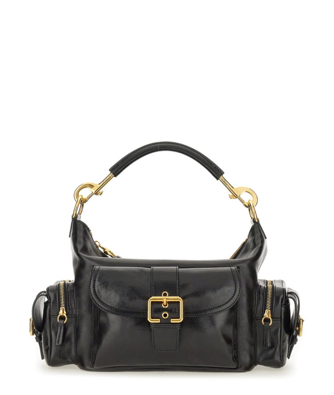 CHLOE Черная кожаная сумка тоут, фото 1