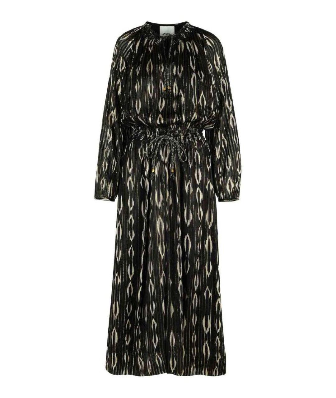 ISABEL MARANT Черное шелковое повседневное платье, фото 1