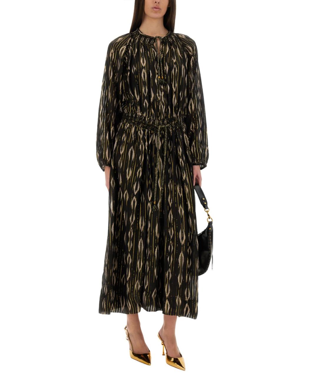 ISABEL MARANT Черное шелковое повседневное платье, фото 3