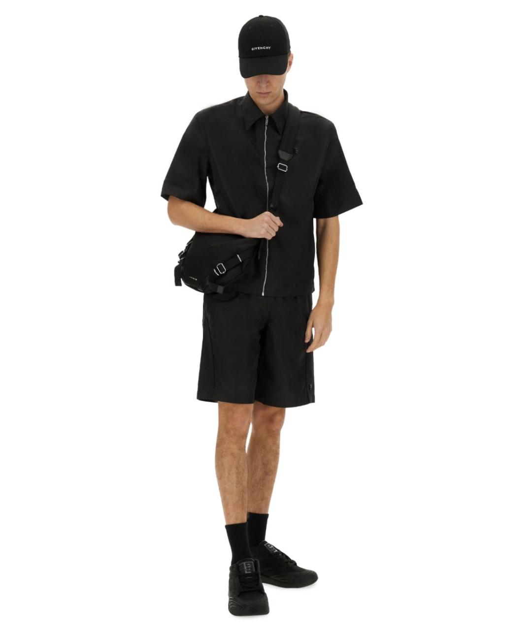 GIVENCHY Черные полиэстеровые шорты, фото 3