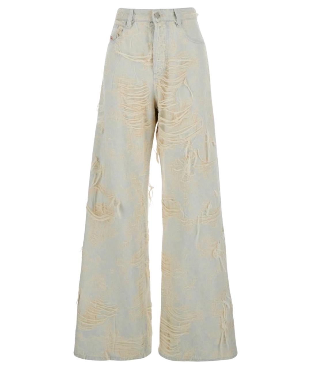 DIESEL Синие хлопковые прямые джинсы, фото 1