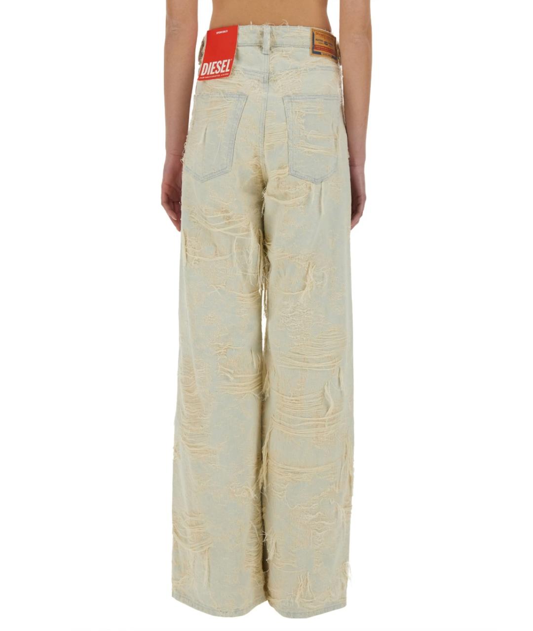 DIESEL Синие хлопковые прямые джинсы, фото 3