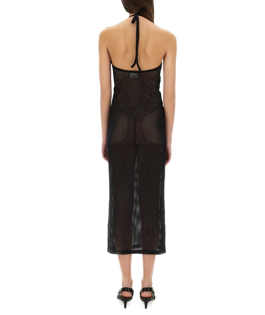 COURREGES Черное хлопковое повседневное платье, фото 4