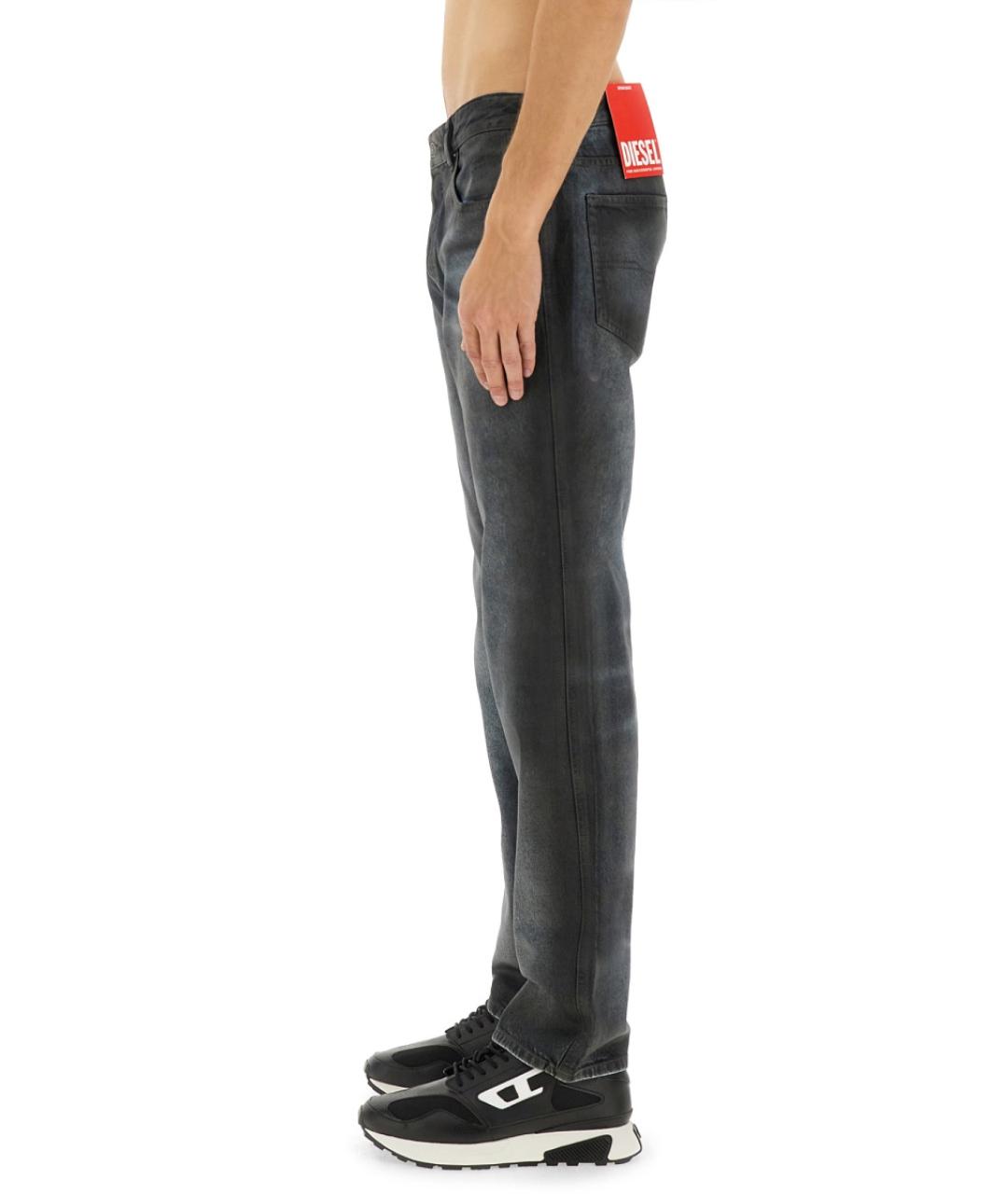 DIESEL Синие хлопковые прямые джинсы, фото 5