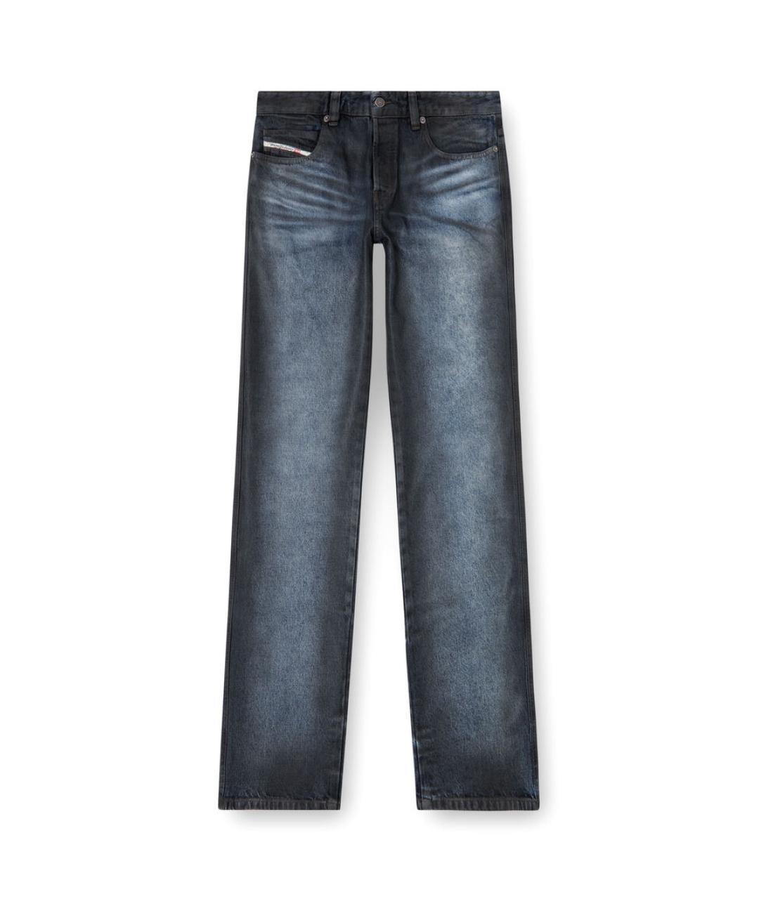 DIESEL Синие хлопковые прямые джинсы, фото 1