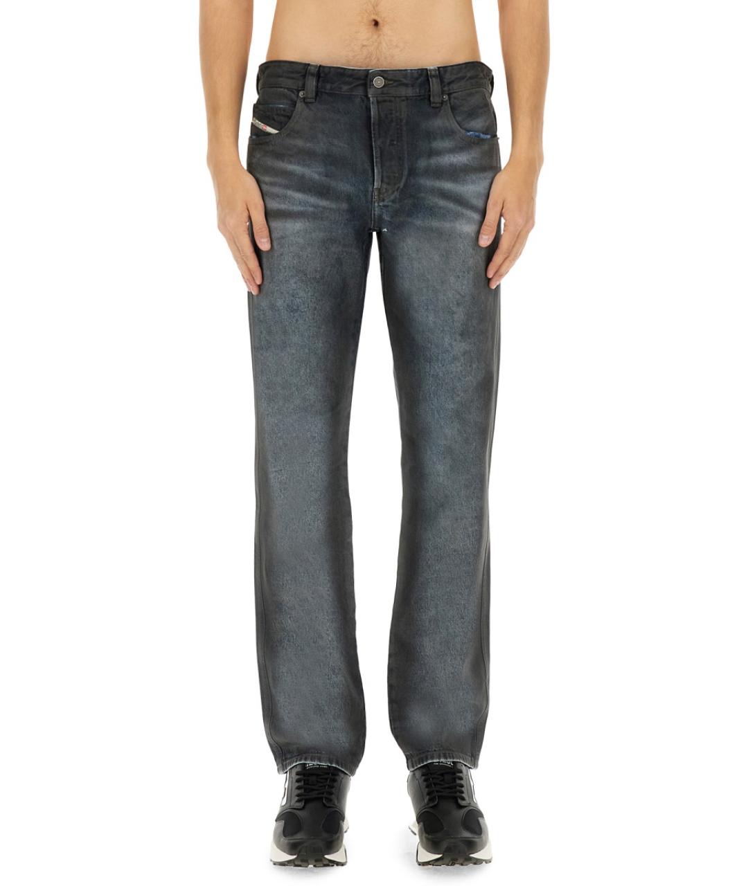 DIESEL Синие хлопковые прямые джинсы, фото 2