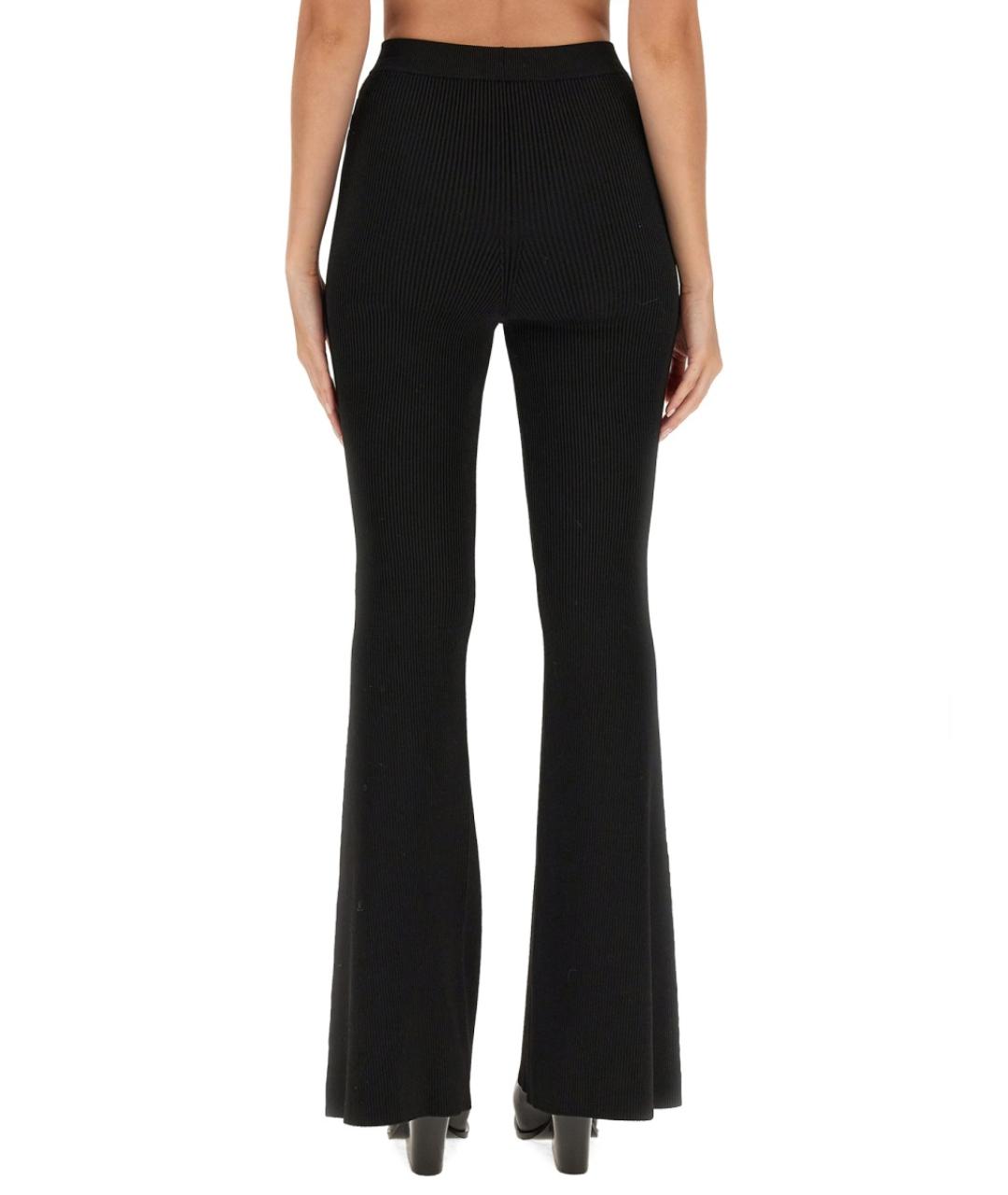 STELLA MCCARTNEY Черные вискозные прямые брюки, фото 3