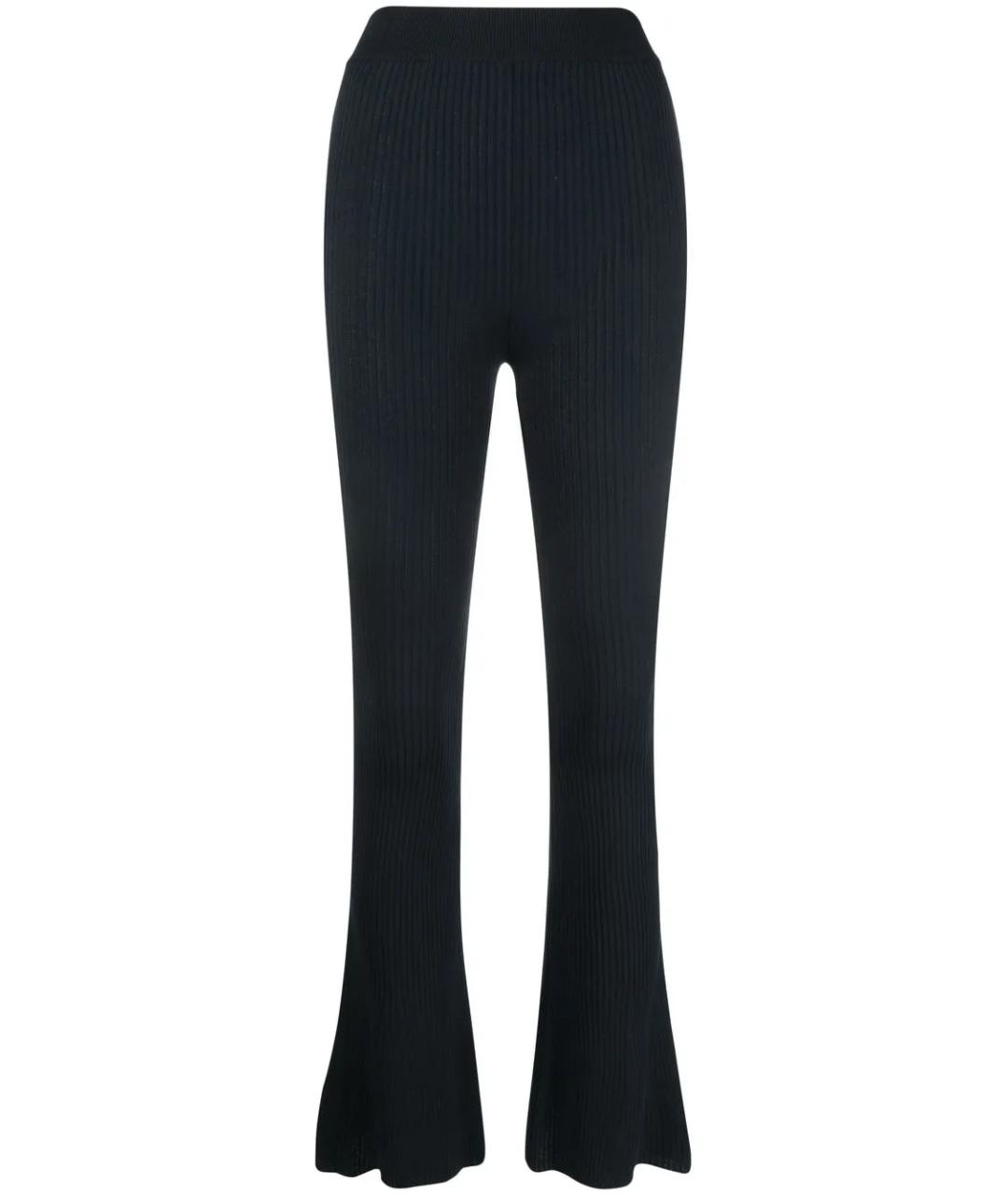 STELLA MCCARTNEY Черные вискозные прямые брюки, фото 1