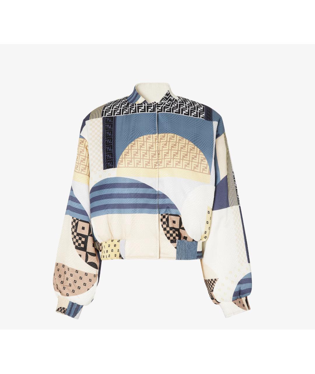 FENDI Мульти шелковый жакет/пиджак, фото 7