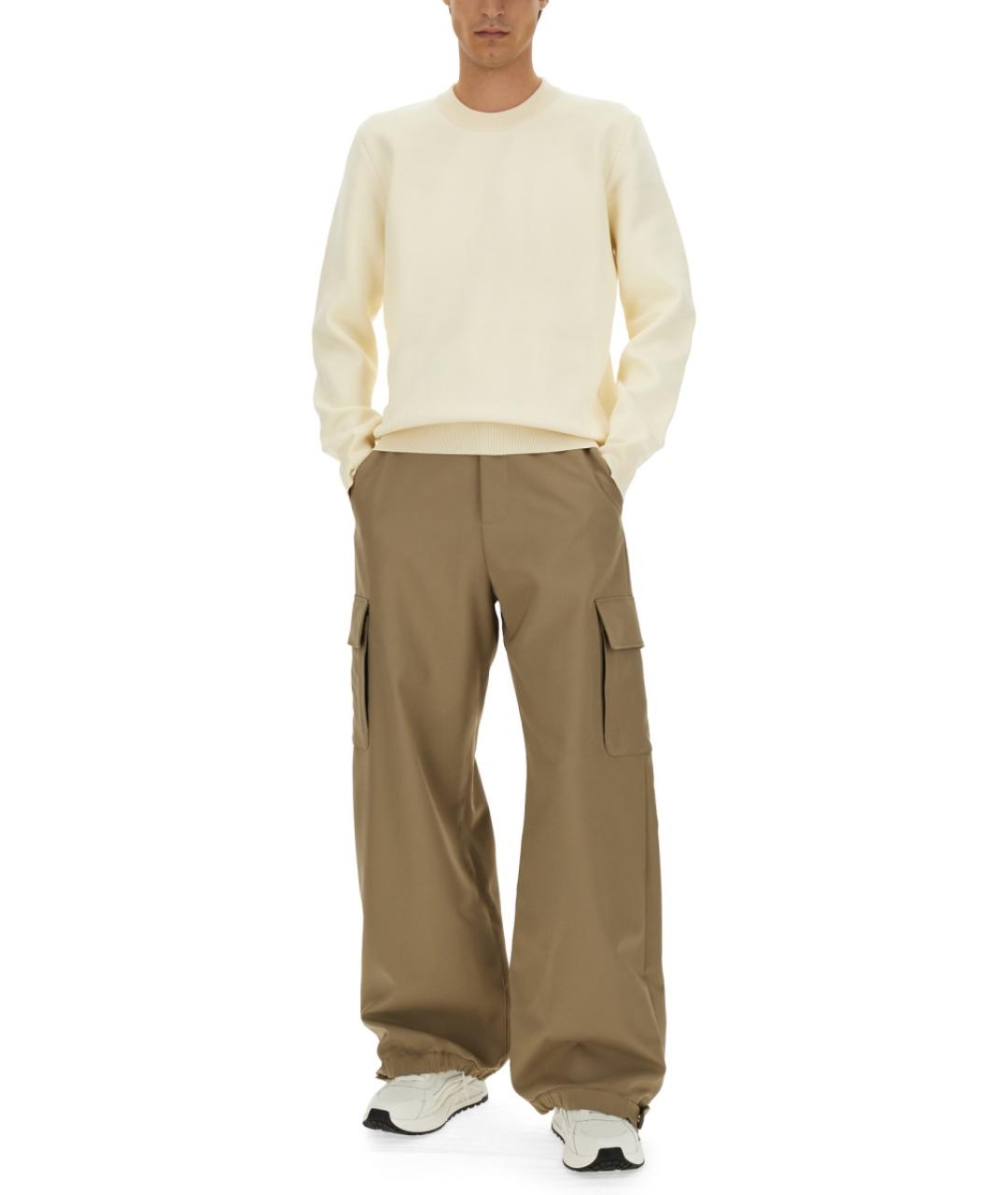 OFF-WHITE Белый хлопковый джемпер / свитер, фото 3