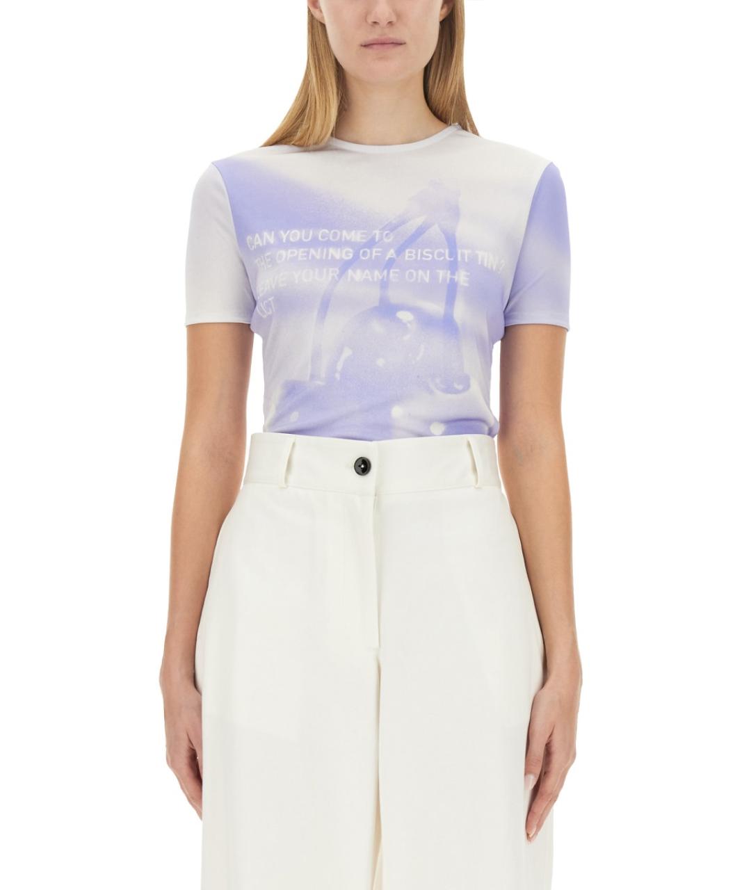 JIL SANDER Мульти вискозная футболка, фото 2