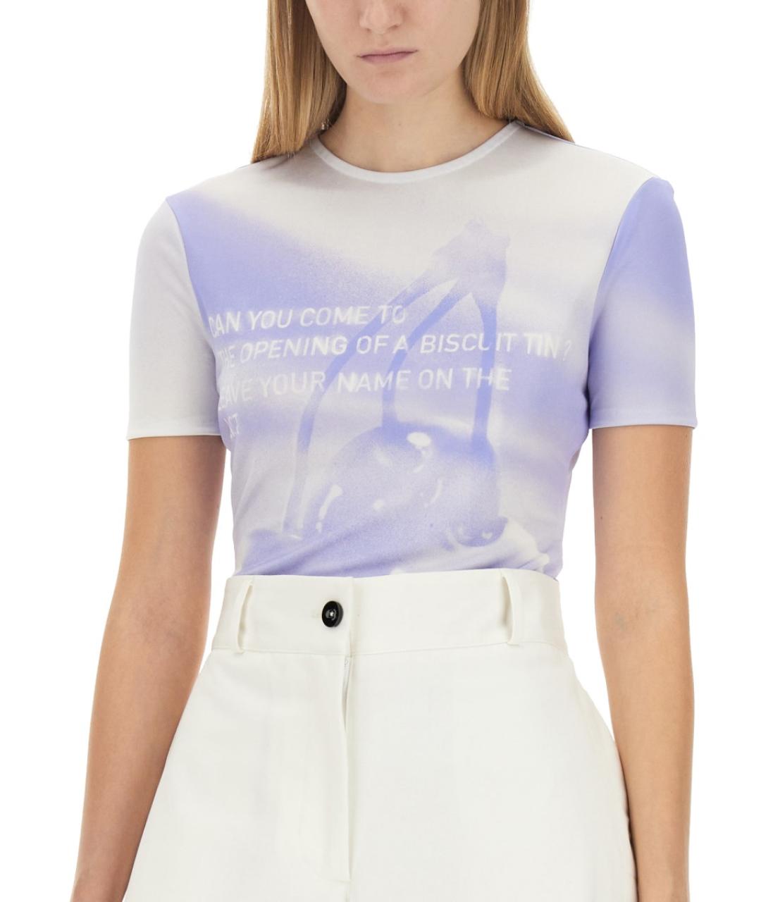 JIL SANDER Мульти вискозная футболка, фото 5