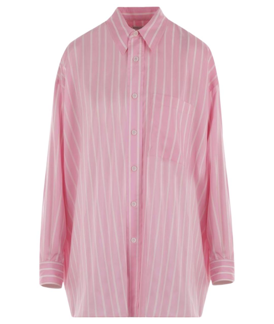 BOTTEGA VENETA Розовая шелковая рубашка, фото 1