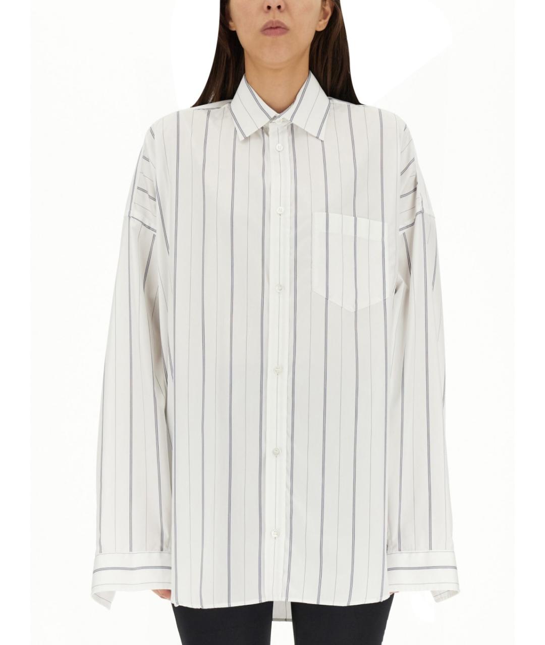 BALENCIAGA Белая хлопковая рубашка, фото 2