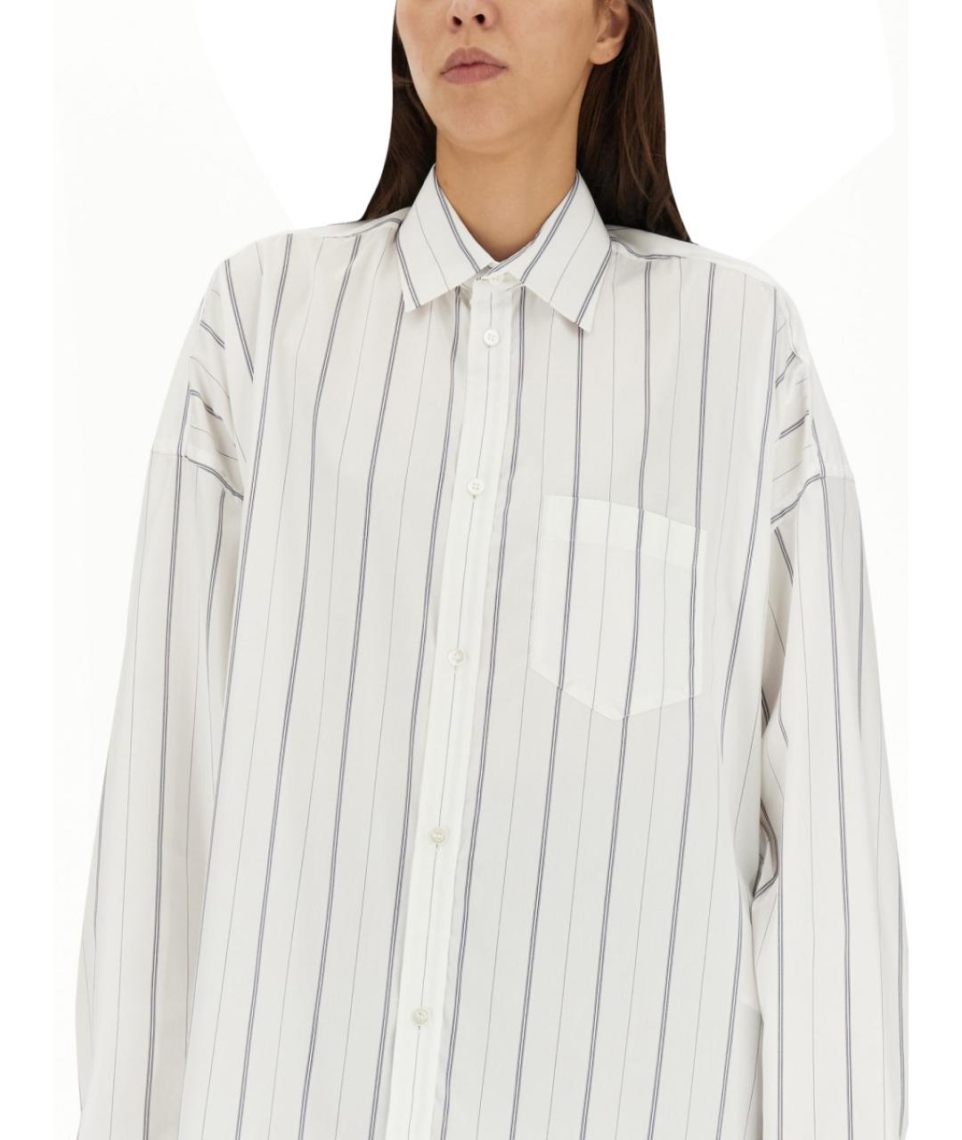 BALENCIAGA Белая хлопковая рубашка, фото 5