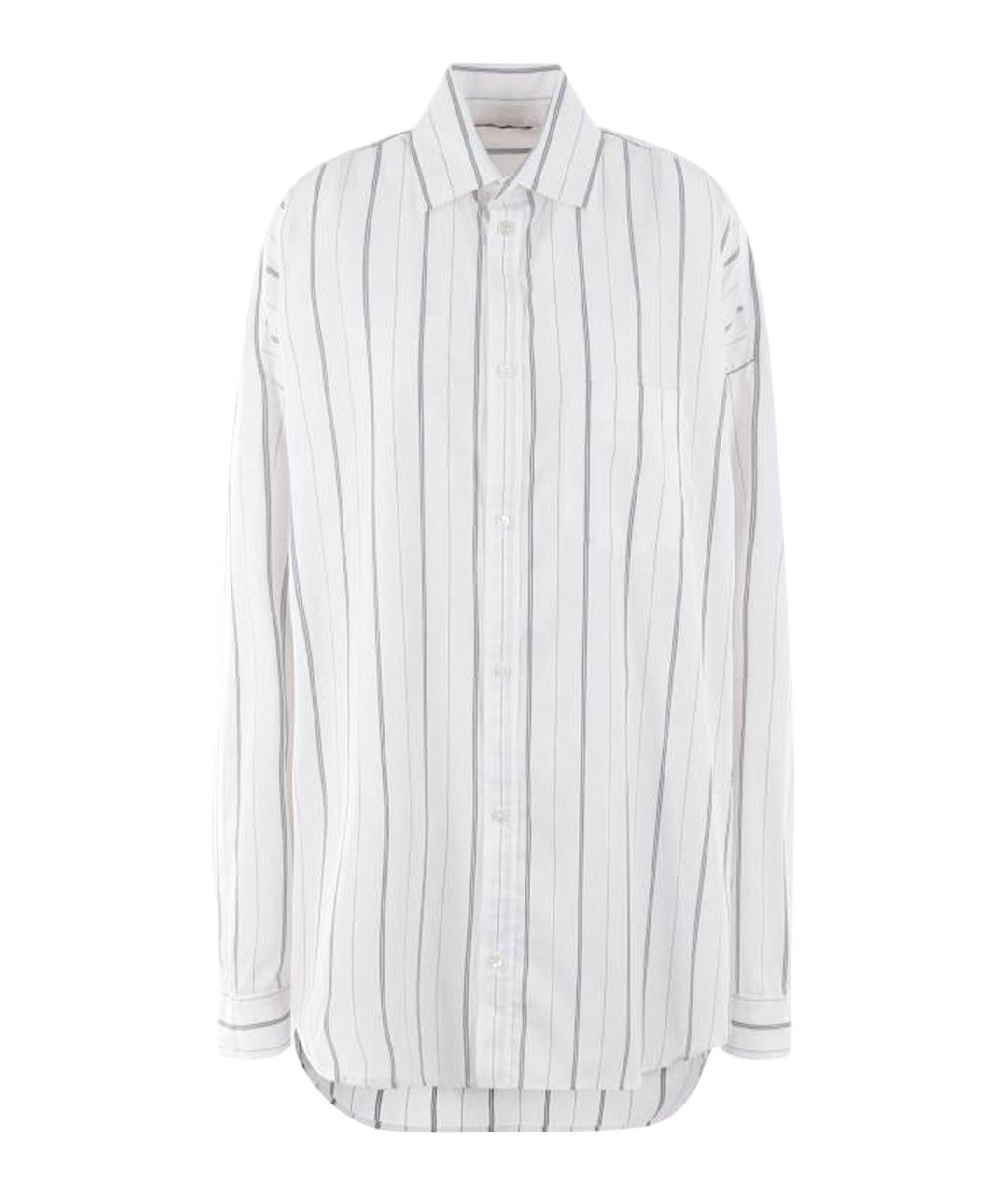 BALENCIAGA Белая хлопковая рубашка, фото 1